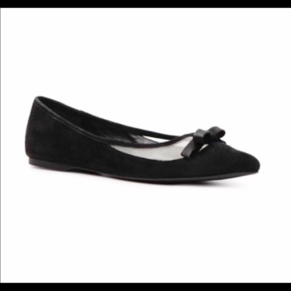 NIB NWT BCBGeneration Black suede flats shoes - Picture 6 of 7